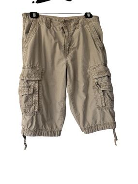 Urban Pipeline Men's Cargo Shorts in Khaki - Comfortable Utility Style Size 30